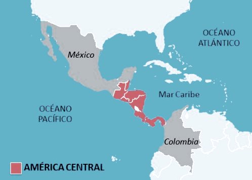 Qué océanos rodean América Central
