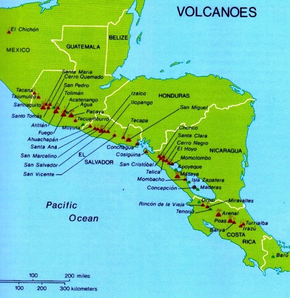 Volcanes de América Central