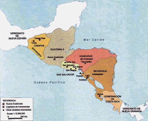 países en centroamérica que se unieron a méxico en 1822